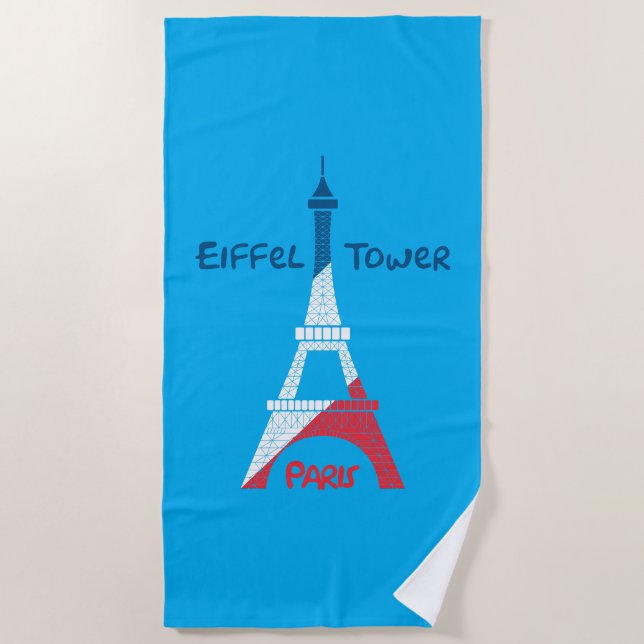Eiffel Tower Strandtuch (Vorderseite)