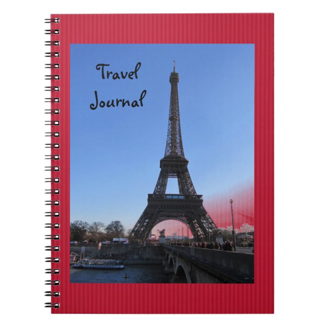 Eiffel Tower Travel Journal Notizblock (Vorderseite)