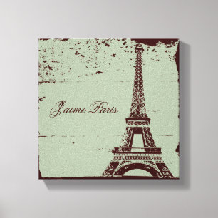 Eiffel-Turm-eingewickelte Leinwand-Kunst Leinwanddruck