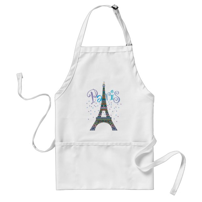 Eiffel-Turm-Fantasie-Schürze Schürze (Vorne)