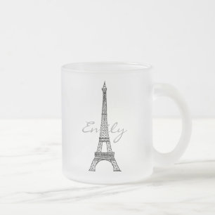 Eiffel-Turm-mattierte GlasTasse Mattglastasse