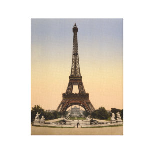 Eiffel-Turm Paris, Ausstellung universelles 1900 Leinwanddruck