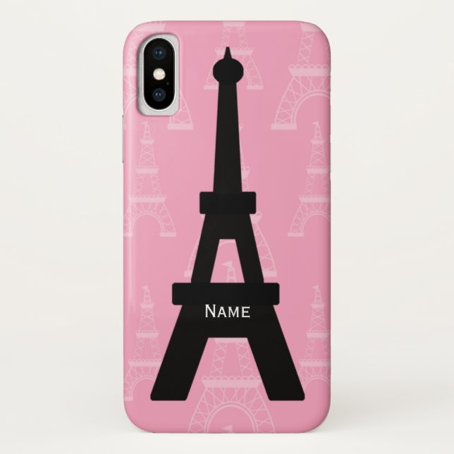 Eiffel-Turm personalisierter iPhone 4 Case-Mate iPhone Hülle (Rückseite)