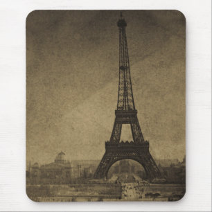 Eiffel-Turm Vintages Stereoview Mousepad