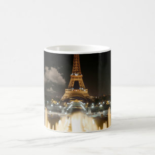 Eiffelturm bei Nacht Kaffeetasse