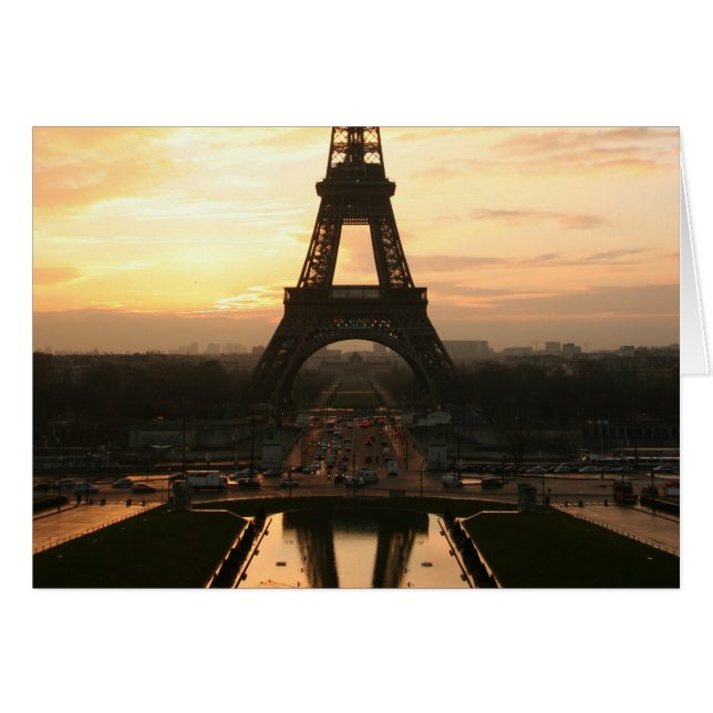 Eiffelturm bei Sonnenuntergang (Vorderseite (Horizontal))