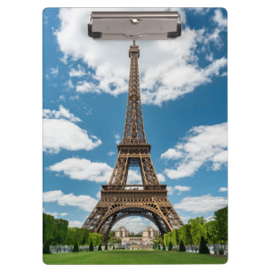 Eiffelturm Blick vom Champ de Mars Public Park Klemmbrett