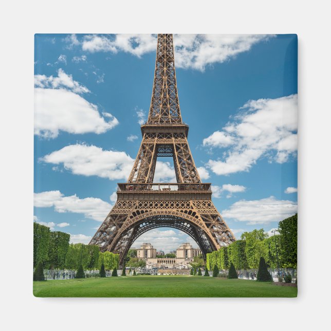 Eiffelturm Blick vom Champ de Mars Public Park Magnet (Vorne)