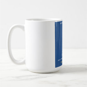 Eiffelturm-Blueprint-Ingenieur-Architektur-Tasse Kaffeetasse
