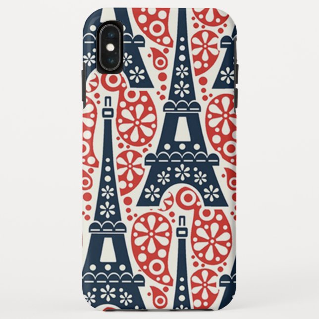 Eiffelturm Case-Mate Tough Apple iPhone XS Max C Hülle (Rückseite)
