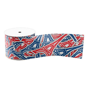 Eiffelturm, Frankreich-Muster Ripsband