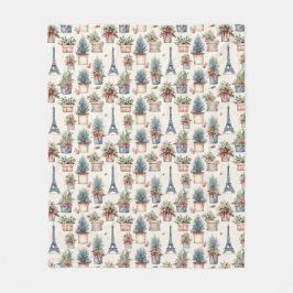Eiffelturm, französische Topiaries Paris Weihnacht Fleecedecke