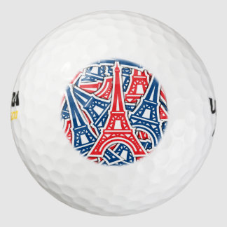 Eiffelturm, französisches Muster Golfball