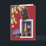 Eiffelturm, glänzende Weihnachten<br><div class="desc">Joyeux Weihnachten,  von Paris mit Liebe,  Weihnachtsgrüsse mit zwielichtigen Eiffelturm & Paris Skizzen,  zeigen,  dass Sie sich sorgen genug,  um bezaubernde Grüße,  exquisite Kunstwerke in & out,  originales digitales Foto & Illustration durch Juchtchengart zu senden</div>