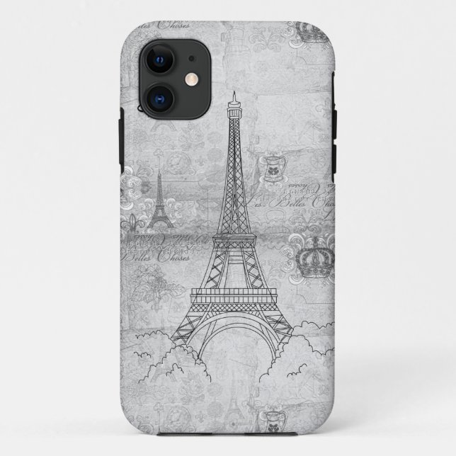 Eiffelturm grauer iPhone 5 Kasten Case-Mate iPhone Hülle (Rückseite)