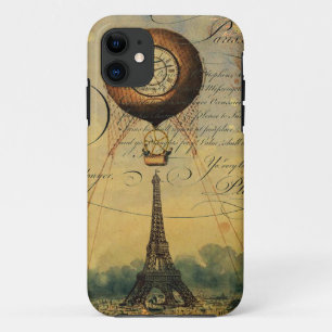 Eiffelturm Heißluftballon Steampunk Case-Mate iPhone Hülle