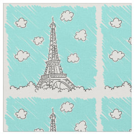 Eiffelturm Illustration - Sonderstoff Stoff