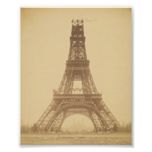 Eiffelturm im Bau 1888 Fotodruck