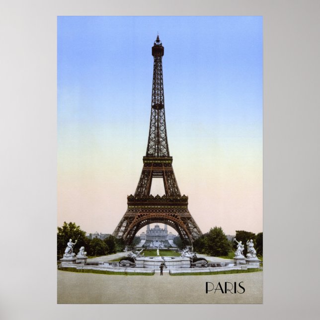 Eiffelturm im Paris des 19. Jahrhunderts Poster (Vorne)