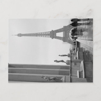 Eiffelturm im Schnee Postkarte