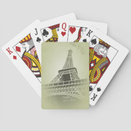 Eiffelturm im Sepia-Ton Spielkarten