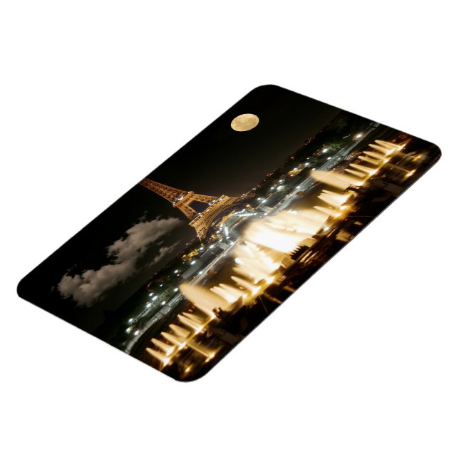 Eiffelturm in der Nacht Magnet (Linke Seite)