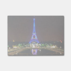 Eiffelturm in der Nacht, Paris Post-it Klebezettel