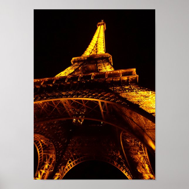 Eiffelturm in der Nacht Poster (Vorne)