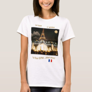 Eiffelturm in der Nacht T-Shirt