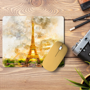Eiffelturm in Paris bei Sonnenuntergang Nr. 1 Mousepad