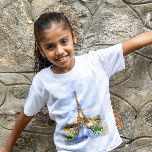 Eiffelturm in Paris bei Sonnenuntergang Nr. 2 T-Shirt