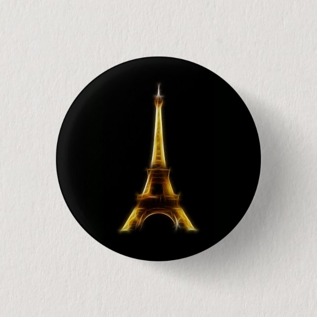 Eiffelturm in Paris Frankreich Button (Vorderseite)