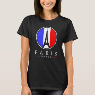 Eiffelturm in Paris Frankreich Liebe mit französis T-Shirt