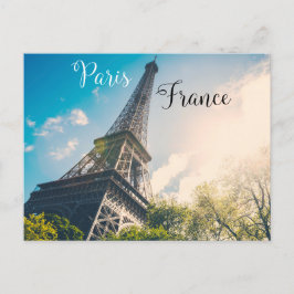 Eiffelturm in Paris mit starkem Objektivwechsel Postkarte