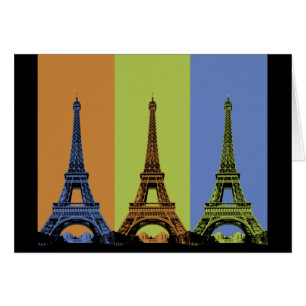 Eiffelturm in Paris Triptych