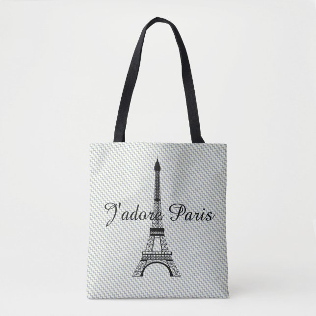 Eiffelturm J'adore Paris Tasche (Vorderseite)