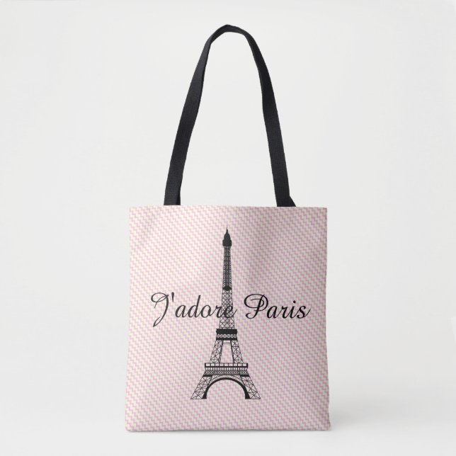 Eiffelturm J'adore Paris Tasche (Vorderseite)