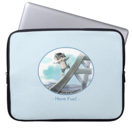 Eiffelturm Laptop - Spaß (in verschiedenen Größen) Laptopschutzhülle