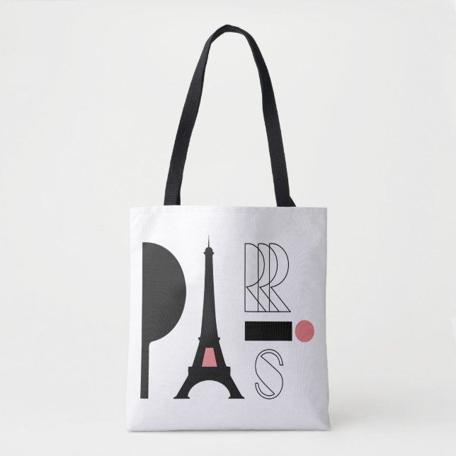 Eiffelturm-Liebe - Pariser Chic Tote-Tasche Tasche (Vorderseite)