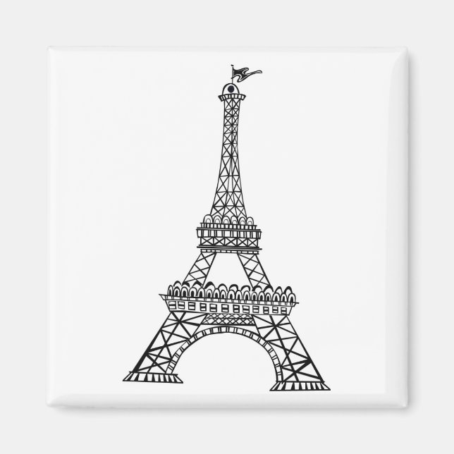 Eiffelturm Magnet (Vorne)
