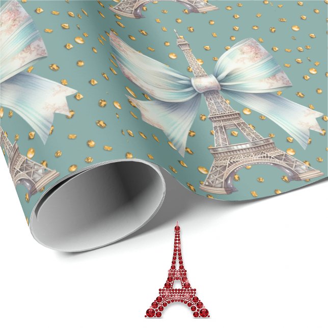 Eiffelturm mit Bow Geschenkpapier (Von Creator hochgeladen)