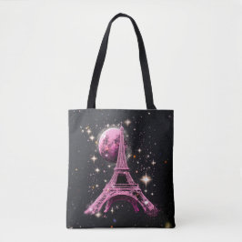 Eiffelturm Nacht Mond Tasche
