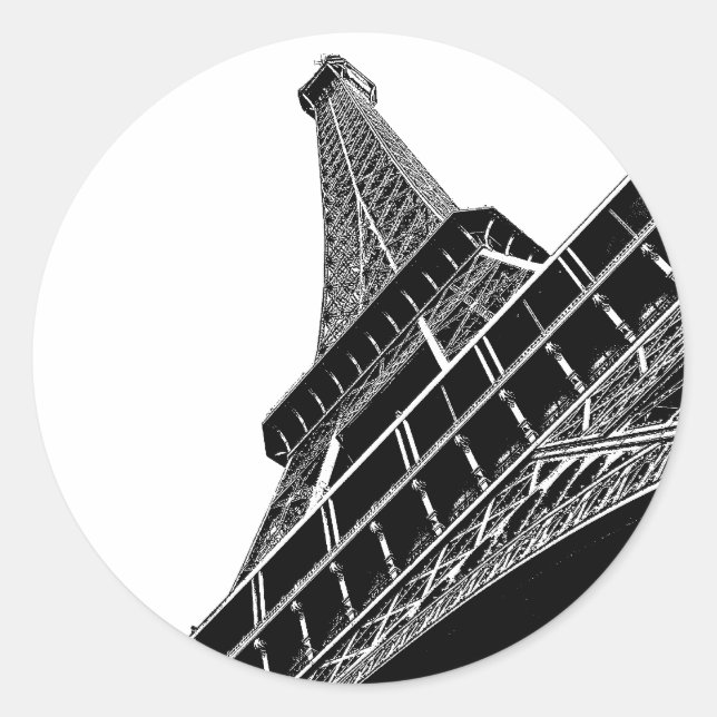 Eiffelturm Paris Aufkleber (Vorderseite)
