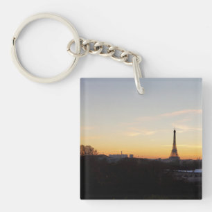 Eiffelturm Paris bei Sonnenuntergang Schlüsselanhänger