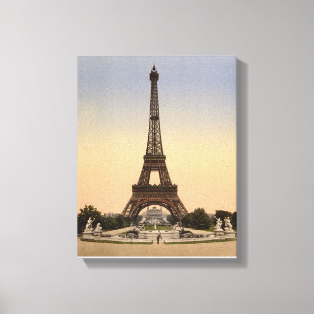 Eiffelturm Paris, Exposition Universell 1900 Leinwanddruck (Vorderseite)