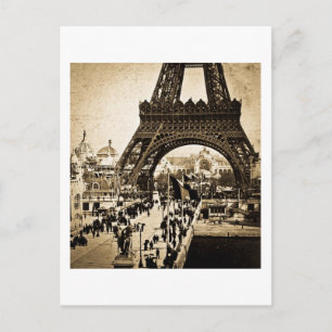 Eiffelturm Paris Exposition Universelle Postkarte