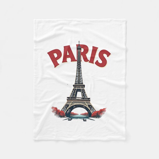 Eiffelturm, Paris Fleecedecke (Vorderseite)