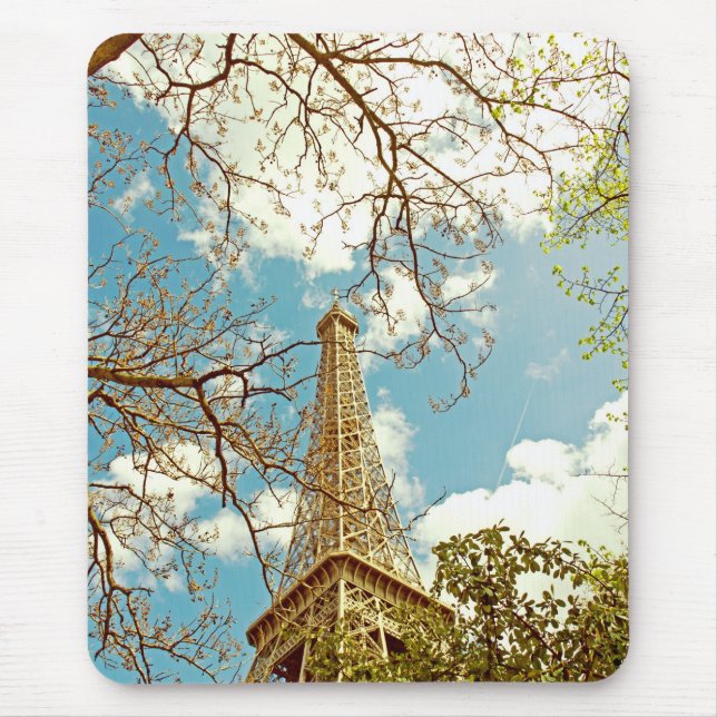 Eiffelturm Paris Foto Mousepad (Vorne)