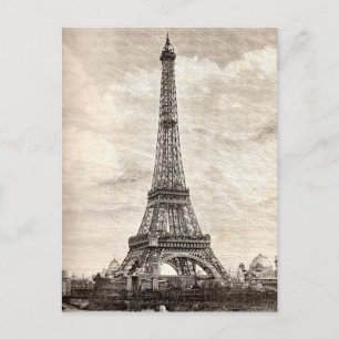 Eiffelturm Paris Frankreich 1889 Postkarte