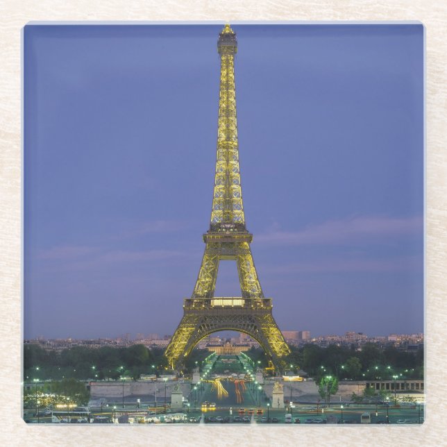 Eiffelturm, Paris, Frankreich 2 Glasuntersetzer (Vorderseite)